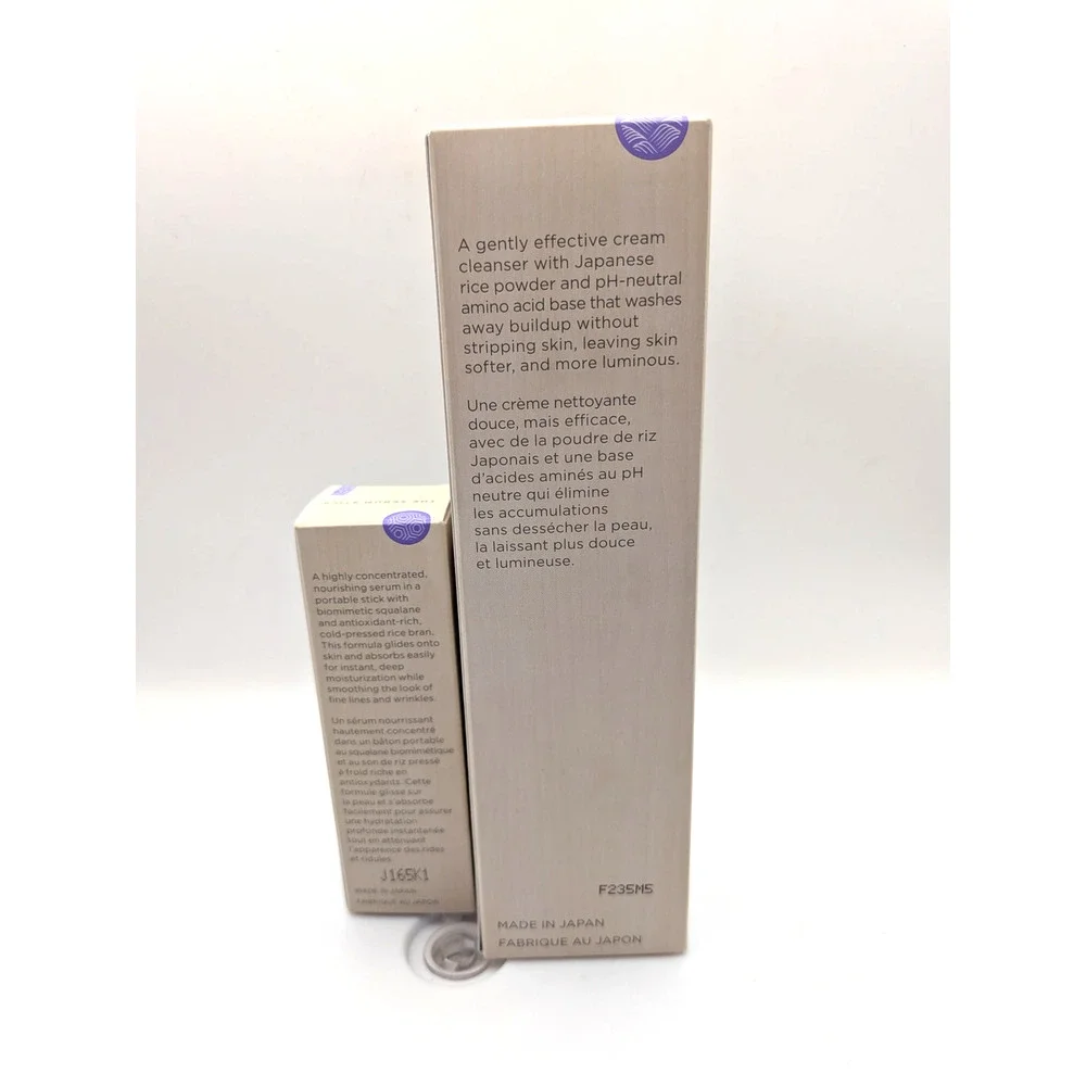 TATCHA Rice Wash 4oz & Serum Stick 0.24oz Skincare Set NEW Japan Sealed